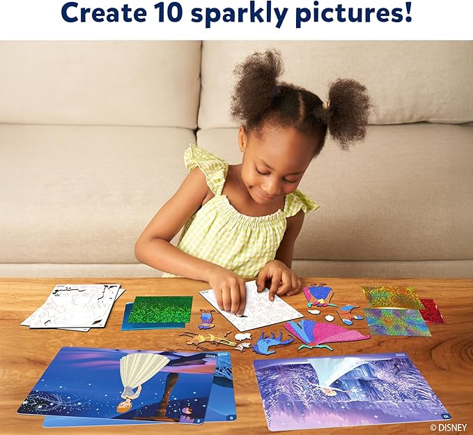 Skillmatics Foil Fun - Disney Frozen, Mess-Free Art for Kids, Craft Kits & Supplies, DIY Creative Activity, Travel Toys, Gifts for Fans of Elsa, Anna, Olaff, Girls, Boys, Ages 4, 5, 6, 7, 8, 9