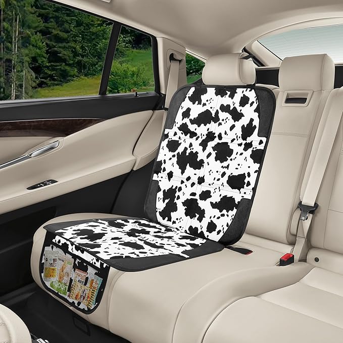 Car Seat Protector for Child Car Seat, 2 Pack Baby Car Seat Covers with Mesh Pockets & Non-Slip Backing 600D Durable Seat Protector