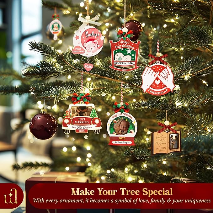 2025 Friendship Ornaments for Women Friends - Best Friends Ornaments for Women, Unique Best Friend Christmas Ornament 2025 for Christmas Tree Decorations, Special Friendship Birthday Gifts