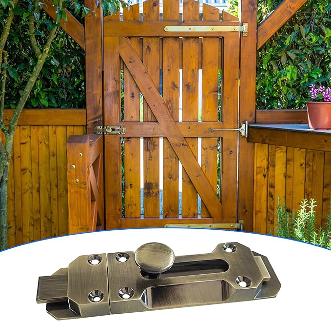 2 pcs Zinc Alloy Sliding Door Lock, Barrel Bolt Cabinet Lock Barrel Bolt Closure Cabinet Door Security Sliding Door Lock for Home Windows and Doors Cabinet Furniture