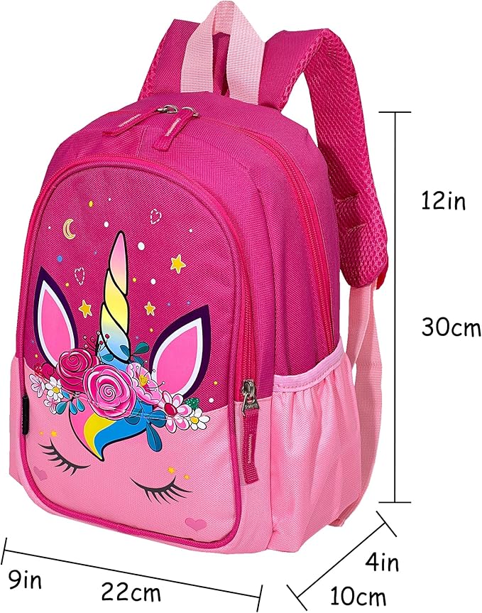 12 Inch Kids Toddler Preschool Travel Backpack Cute Cartoon Daypack
