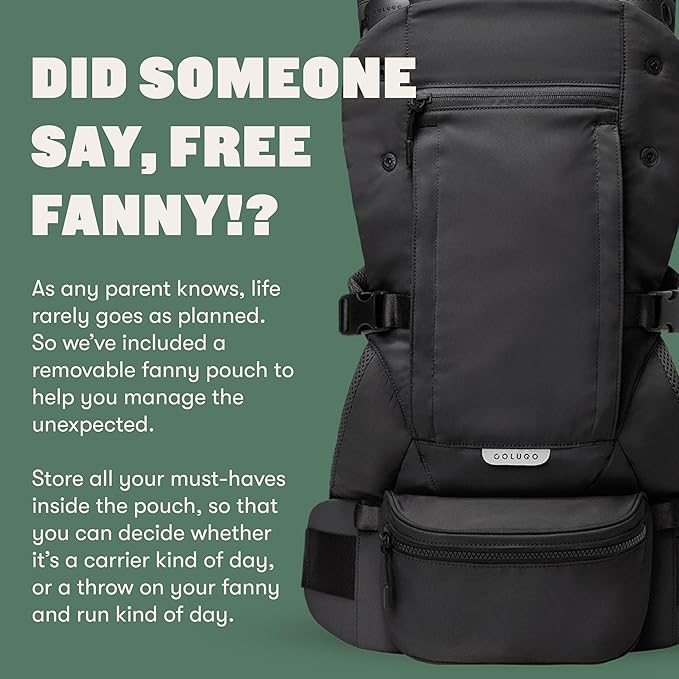 Colugo Baby Carrier - Baby Carrier Newborn to Toddler, Toddler Carrier, Adjustable, Lightweight, Breathable Carrier for Newborn to 33 Pounds (Olive)