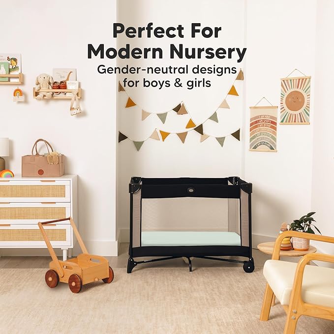 KeaBabies 2-Pack Organic Crib Sheets for Boys, Girls - 52x28 Fitted Crib Mattress Sheet Neutral, Breathable Jersey Cotton Cover for Baby Bed, Toddler Mattress, Soft & Cute Prints (Cove)