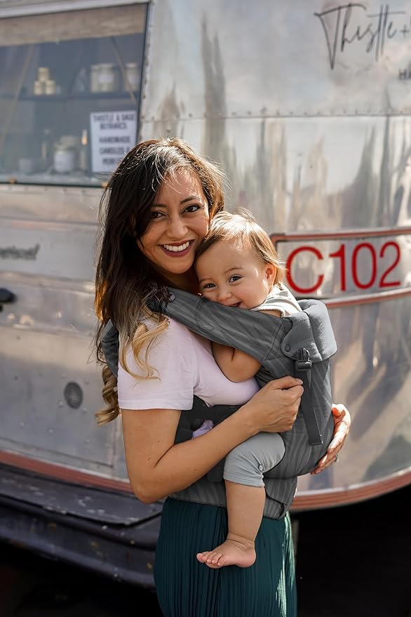 Beco Gemini Baby Carrier Newborn to Toddler - Front, Back and Hip Seat Carrier, Baby Carrier Backpack & Baby Front Carrier with Adjustable Seat, Ergonomic Baby Holder Carrier 7-35lbs (Dark Zebra)