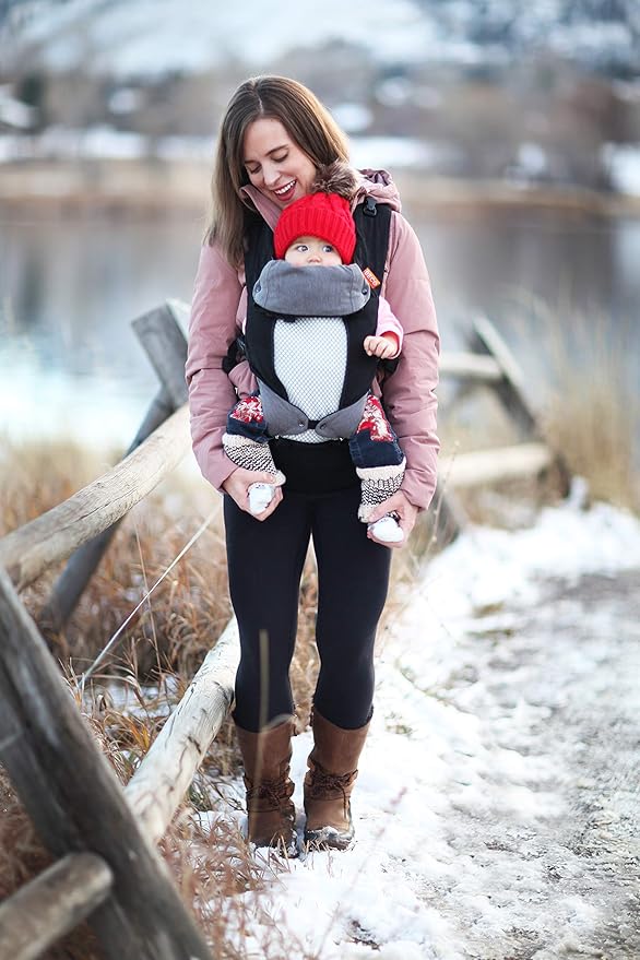 Beco Baby Carrier 8 Hybrid Newborn to Toddler Carrier (7-45lbs) - All in 1 Mesh Toddler Carrier - Baby Carrier Backpack, Front and Hip Carrier with Adjustable Seat - Cooling Ergonomic Carrier (Black)
