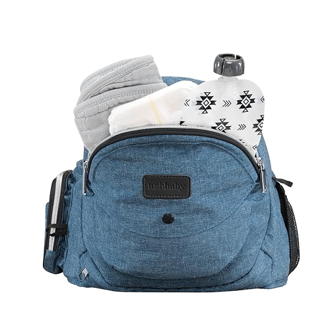 Tushbaby The Original Premium Quality Hip Seat Carrier – Safety-Certified Baby & Toddler Carrier with Secure Safety Buckles, No-Flimsy-Foam Design, Storage Pockets & Nursing Pillow. 0–3 yrs