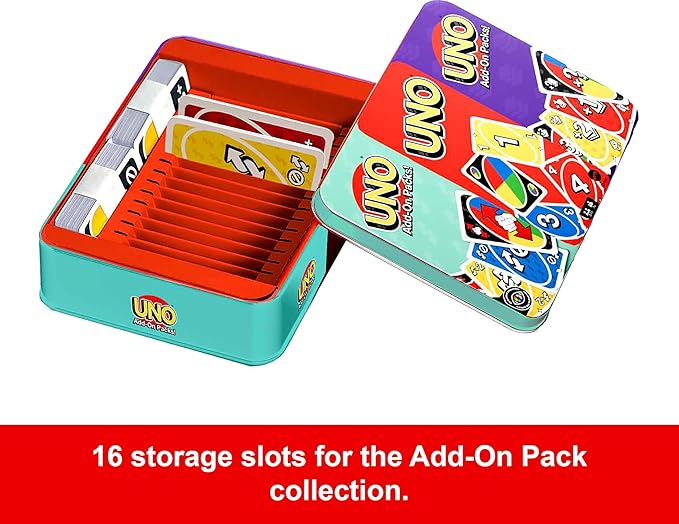 Mattel Games UNO Core & UNO Add-on Packs Tin