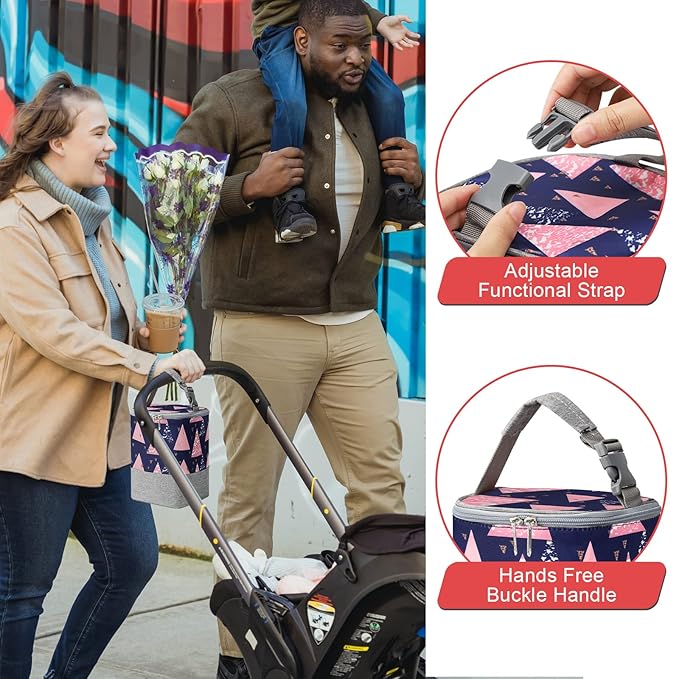 Accmor Breastmilk Cooler Bag, Baby Bottle Cooler Bags, Insulated Bottle Cooler Tote Bags On The Go, Fits 4 Large 8oz Bottles, for Nursing Mom Daycare Travel