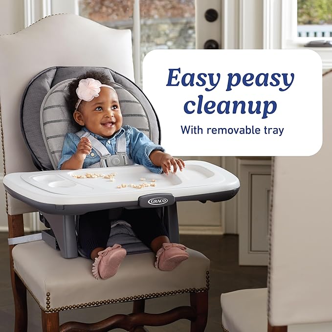 Graco Table2Table Premier Fold 7 in 1 Convertible High Chair | Converts to Dining Booster Seat, Kids Table, and More, Maison