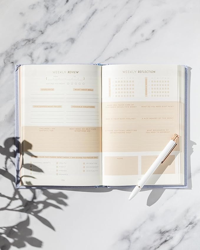 Self Care Planner by epic self - Undated Wellness Planner, 48 Weeks - Self-Love, and Habit Tracker for Women - Prioritize Your Well-being in 2024 - Daily & Weekly Reflection Pages
