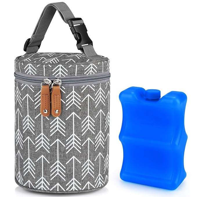 Accmor Breastmilk Cooler Bag, Insulated Baby Bottle Cooler Tote Bags for Nursing Mom Daycare