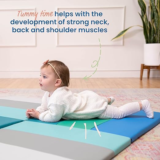 ECR4Kids SoftZone Turning Tiles Activity Mat, Folding Playmat, Contemporary