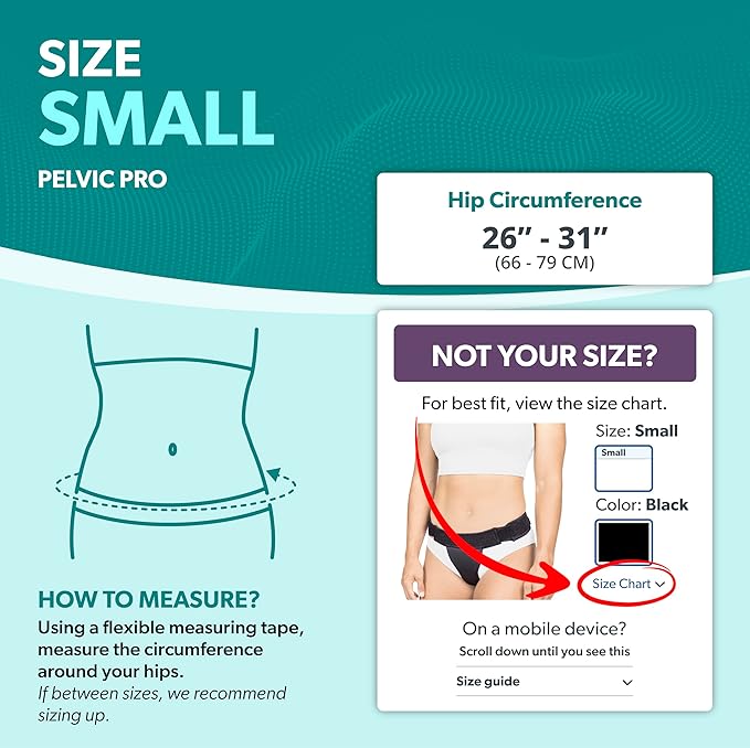 BraceAbility Pelvic Pro - Patented Prolapsed Uterus Support Belt - Women's Brace for Treating Dropped Bladder, Uterine Prolapse, Vulvar Varicosities, Postpartum and Symphysis Pubis Dysfunction (S)