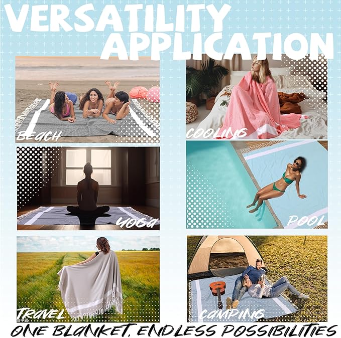 Lightweight Woven Throw Blanket Cotton Large Soft for Chair Couch Sofa Bed Festival Decorative Summer Manta para Beige Neutral Fall Farmhouse Antique Vintage Primitive Cottage Nursery Decor Beige