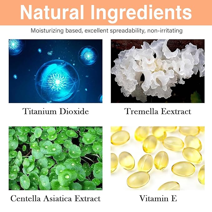 2Pcs Mushroom Head Air Cushion CC Cream, Long Lasting Oil Control BB Cream for All Skin Types, Moisturizing Foundation Face Makeup Set with Foundation Brush （#Natural）