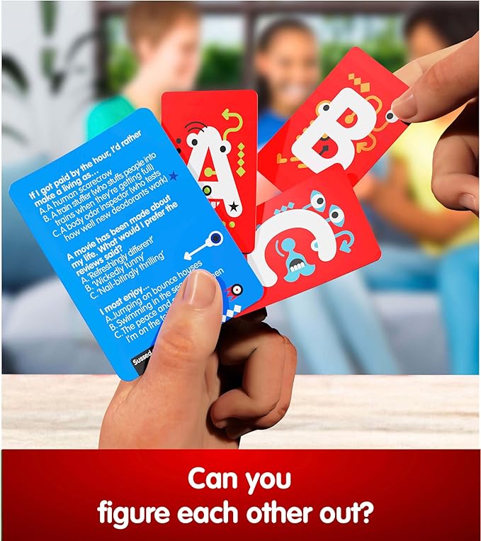 SUSSED The Wacky ‘What Would You Do’ Card Game - Social Fun for Teens, Boys, Girls for Kids Ages 10+ & Adults - Blue Pack
