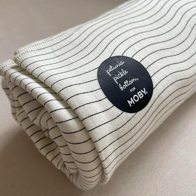 Moby Baby Wrap Carrier Classic by Petunia Pickle Bottom for Newborns to Toddlers (8-33lbs), Infant Sling Carrier, Lightweight & Hands Free Design, Adjustable for All Body Types (Ripple)