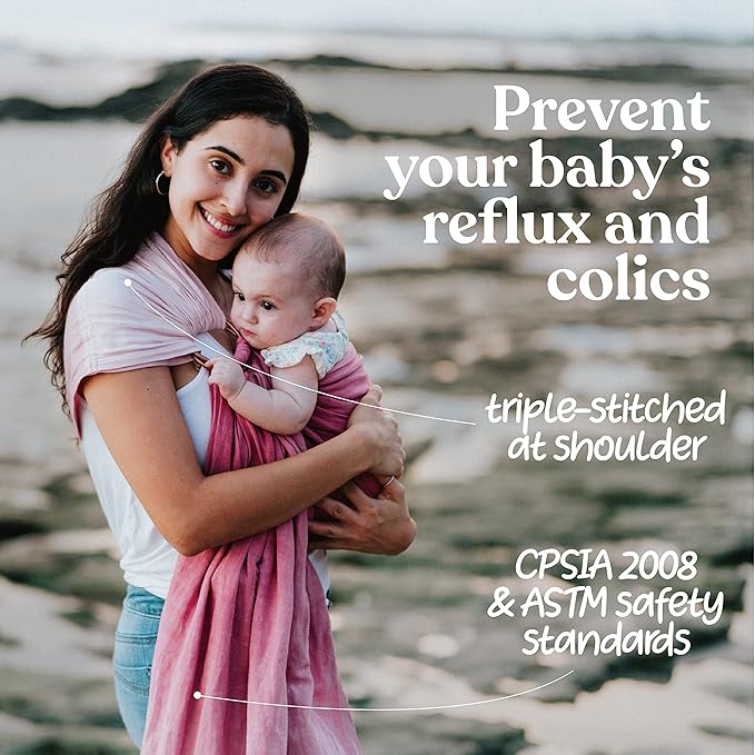 Nalakai Luxury Ring Sling Baby Carrier, Soft Linen Blend Baby Sling, Baby Wrap, Wear Your Little One Close to Your Heart, Comfort, Style