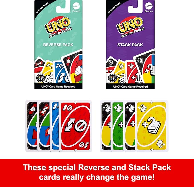 Mattel Games UNO Core & UNO Add-on Packs Tin