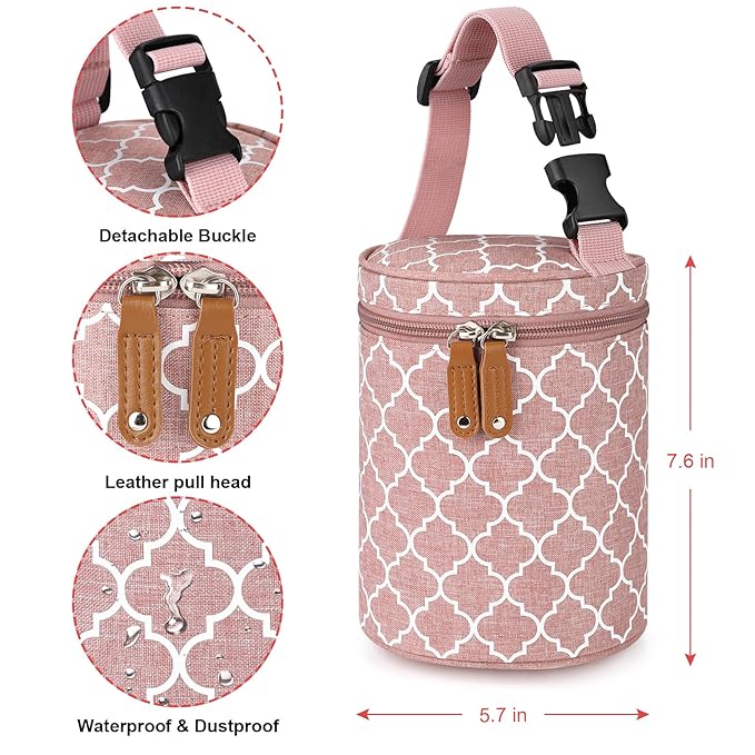 Accmor Breastmilk Cooler Bag, Insulated Baby Bottle Cooler Tote Bags for Nursing Mom Daycare