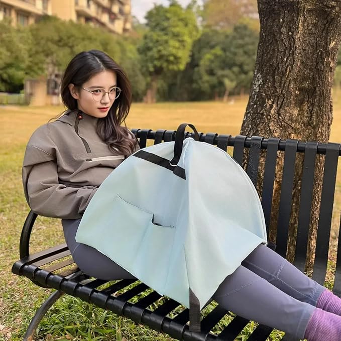 Laptop Sunshade Tent & Bag Portable Case for Working Outside | Anti-Glare | Water Resistant | for 13-18 inch Laptop| Portable Privacy Screen Hood | Cubicle Shade for Laptop