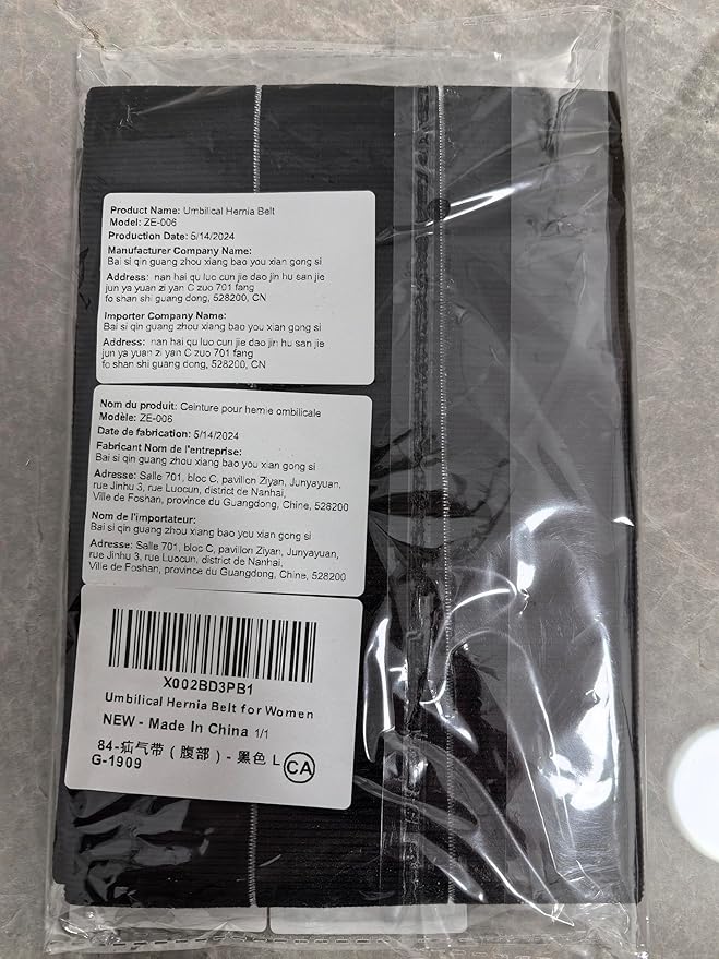 Umbilical Hernia Belt for Women Men Abdominal, Belly Button Hernia Support Belts for Men, Abdominal Support Binder with Compression Pads, Hernia Relief Wrap, Belly Band Post Hernia Surgery (43"-62")