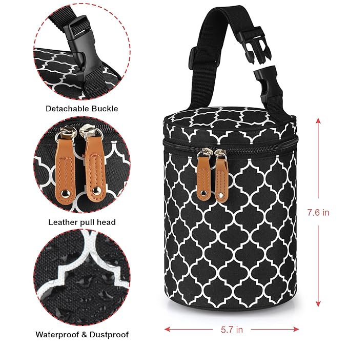 Accmor Breastmilk Cooler Bag, Insulated Baby Bottle Cooler Tote Bags for Nursing Mom Daycare