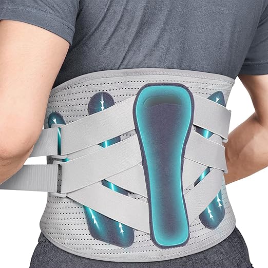 Elastic Abdominal Binder Lower Waist Support Belt, Post Surgery Postpartum Belly Band Wrap Back Support Belt Stomach Compression Wrap Waist Recovery for Men and Women (Large)