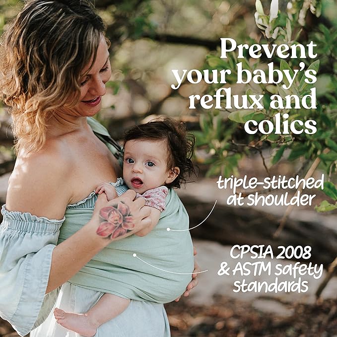 Nalakai Luxury Ring Sling Baby Carrier, Soft Linen Blend Baby Sling, Baby Wrap, Wear Your Little One Close to Your Heart, Comfort, Style