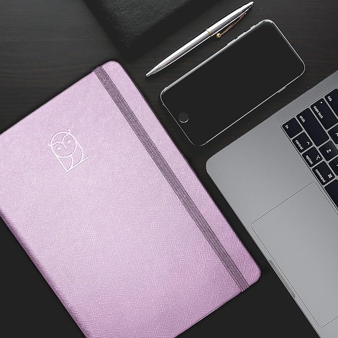 Undated Daily Planner – 1-Year B5 Productivity Organizer with Two-Page Weekly Spread, Goal Setting, Habit Tracker, Weekly & Monthly Pages – Hardcover Time Management Notebook (Lilac)