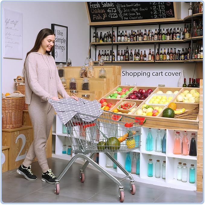 Car Seat Covers for Babies - Multi- use Nursing Carseat Canopy, Breastfeeding Covers, Baby Shower Gifts for Boys and Girls (dot Arrows)