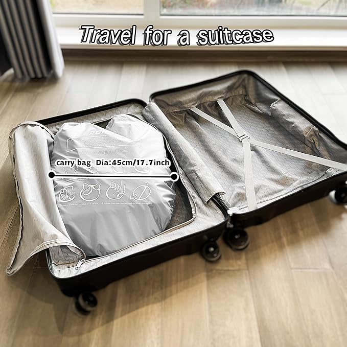 Poray Portable Baby Beach Tent with UPF 50+ Sun Shelter,Mosquito Net and Sunshade, Ideal Pop Up Kids Travel Tent with Carry Bag & 2 Stakes,Outdoor Indoor Play and Sun Protection