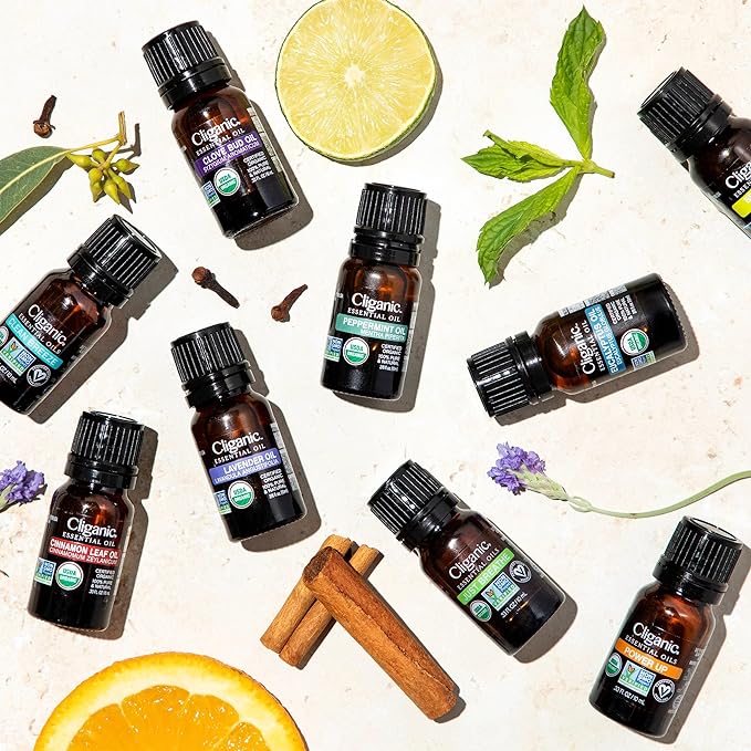 Cliganic Organic Tea Tree Essential Oil - 100% Pure Natural for Aromatherapy Diffuser | Non-GMO Verified (Packaging May Vary)