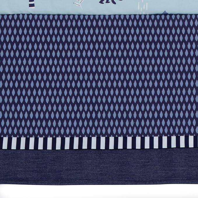 Lambs & Ivy Jungle Party 3-Piece Elephant/Monkey Baby Crib Bedding Set