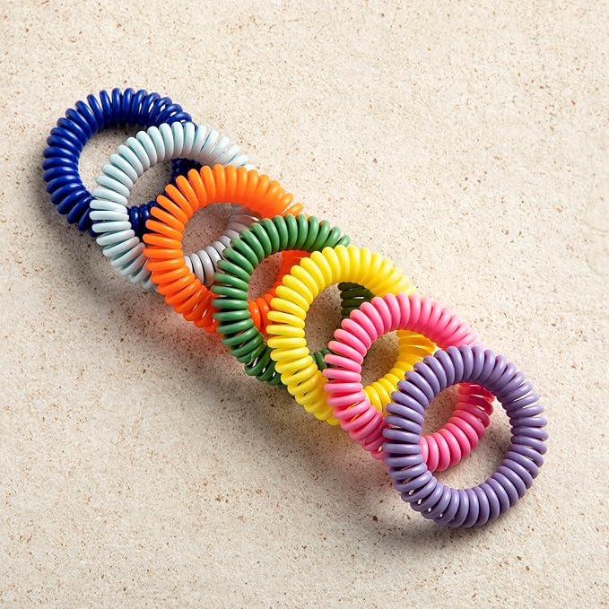 25 Pack Mosquito Repellent Bracelets, DEET-Free for Kids & Adults, Individually Wrapped Bands