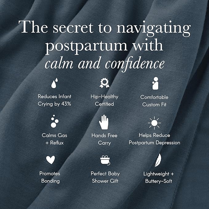 Solly Baby Wrap, Buttery-Soft Baby Carrier Newborn to Toddler 8-25 Lbs., Lightweight & Hands-Free Infant Sling Wrap, Breathable Summer Carrier, Baby Wearing & Postpartum Essential, New Mom Gift, Black